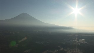 seen mt.fuji from hill of the foot